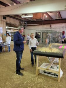 first poultry show, selecting a showmanship bird
